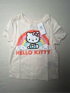 Hello Kitty Cream Rainbow Graphic Tee - NWT Sanrio Hello Kitty